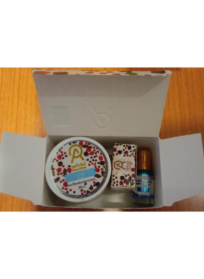 مجموعة مسك طهارة أركان العود من 3 قطع عناية شخصية كاملة انتعاش أصلي رائحة التوت - Image 3